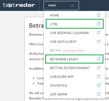 betradar ctrl|Betradar .